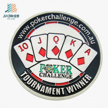 Оптовая сплав литье эмаль покер изготовленная на заказ Монетка возможности для продвижения